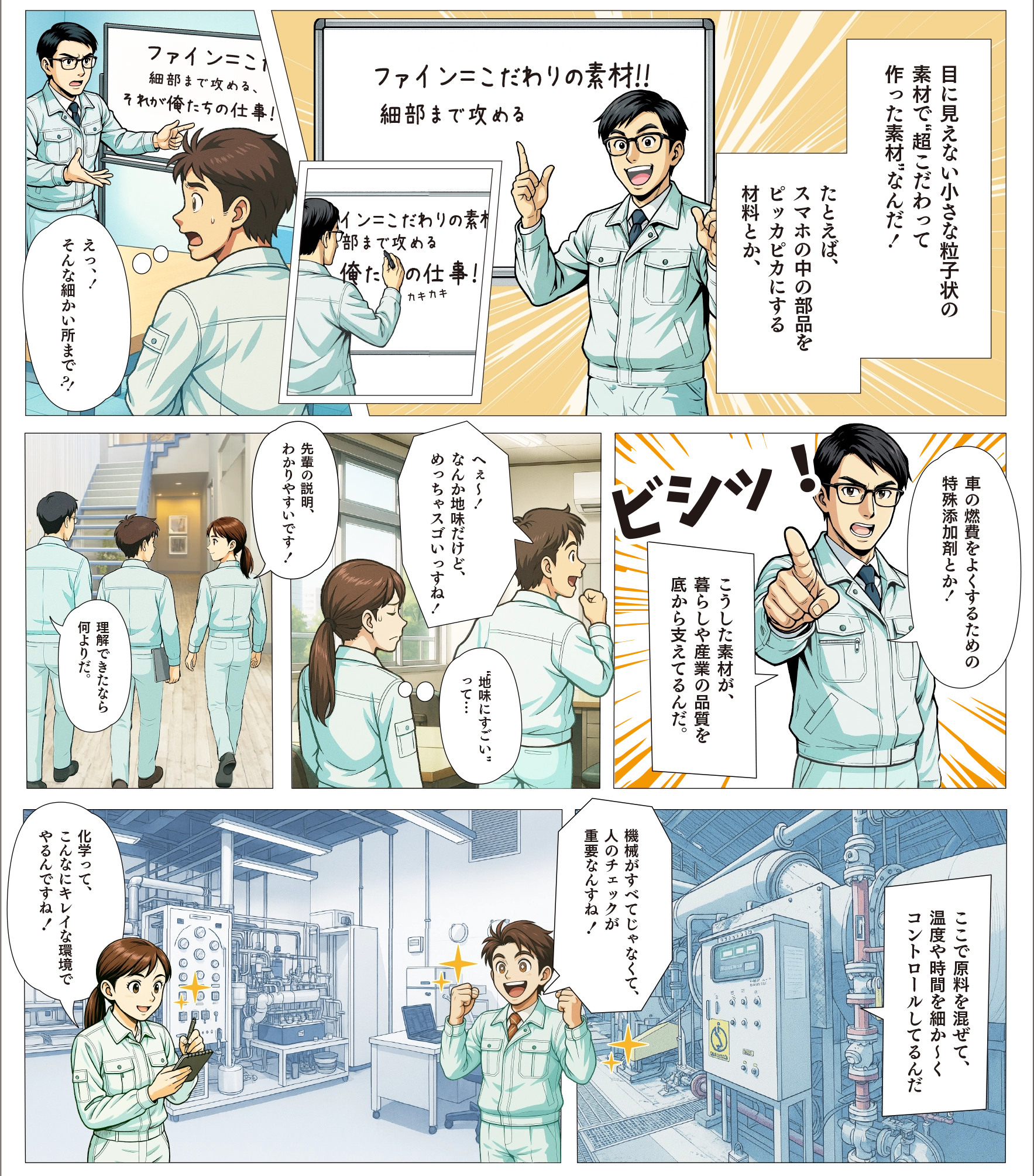 マンガで伝えるファインケミカルの仕事02